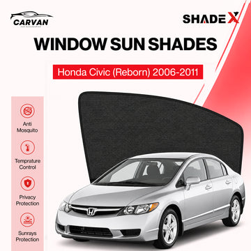 customFit Car Sun Shade | 9Shadex 8% UV Block | Honda civic reborn 2006-2011