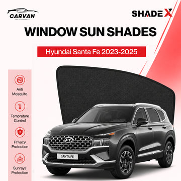 Shadex custom Fit Car Sun Shade | 98% UV Block| Hyundai santa 2023-2025
