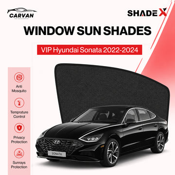 Shadex custom Fit Car Sun Shade | 98% UV Block| VIP Hyundai santa 2022-2024