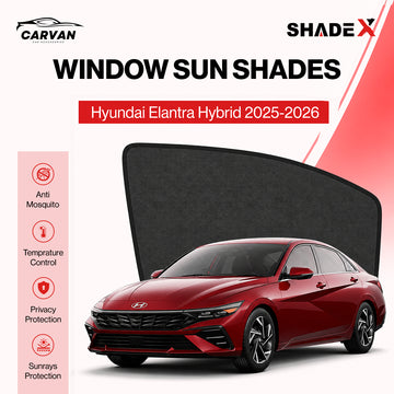 Shadex custom Fit Car Sun Shade | 98% UV Block| Hyundai Elantra Hybrid 2025-2026