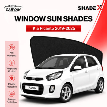 Shadex Custom-Fit Car Sun Shade | 98% UV Block | Kia Picanto 2019-2025