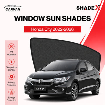 Shadex Custom-Fit Car Sun Shade | 98% UV Block |Honda city 2022-2026
