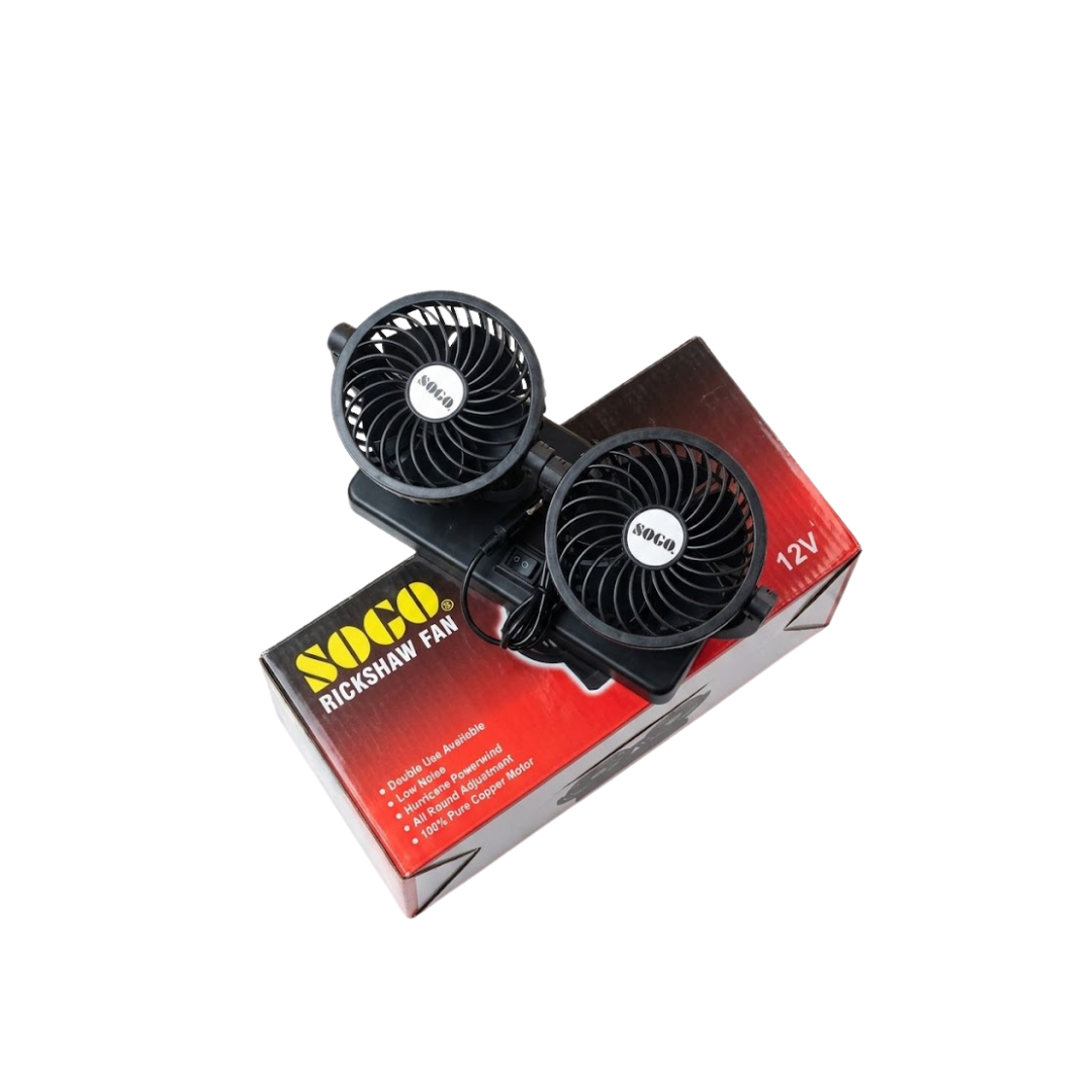 Carvan Portable Dual Head Car Fan | 12V