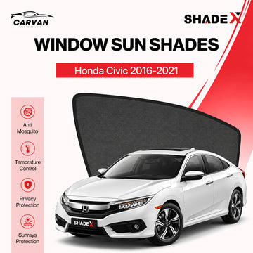 Shadex Custom-Fit Car Sun Shade | 98% UV Block |Honda civic 2016-2021