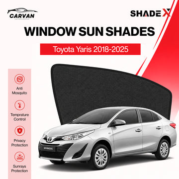Shadex customFit Car Sun Shade | 98% UV Block | Toyota Yaris 2018-2025