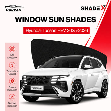 Shadex customFit Car Sun Shade | 98% UV Block | hydundai tucson HEV 2025-2026