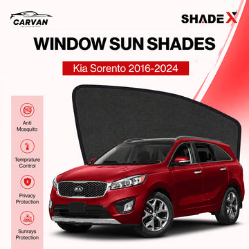 Shadex customFit Car Sun Shade | 98% UV Block | Kia Sorento 2016-2024