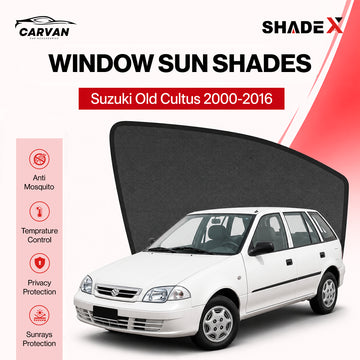 Shadex Custom-Fit Car Sun Shade | 98% UV Block | Suzuki Old Cultus 2000-2016